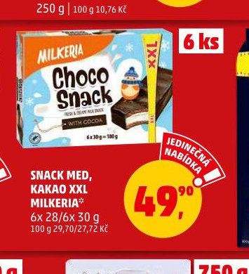 SNACK MED, KAKAO XXL MILKERIA