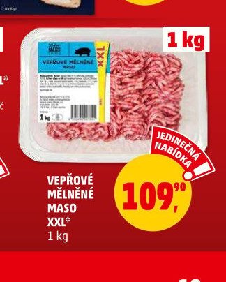 VEPŘOVÉ MĚLNĚNÉ MASO XXL