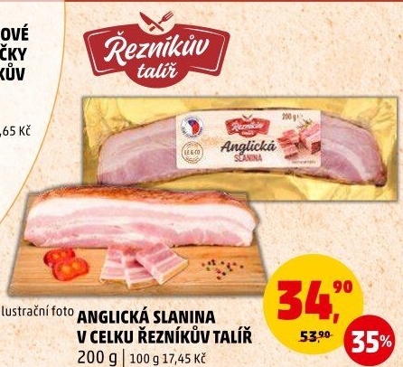 Anglická slanina Řezníkův talíř