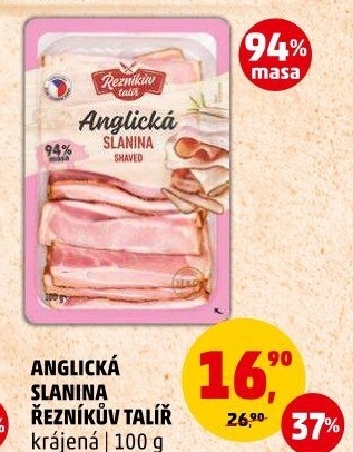 Anglická slanina Řezníkův talíř