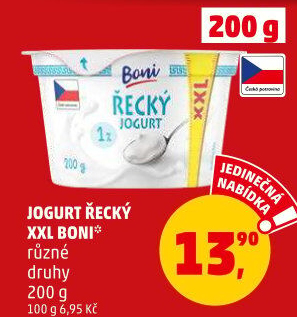 Bílý jogurt řeckého typu Boni