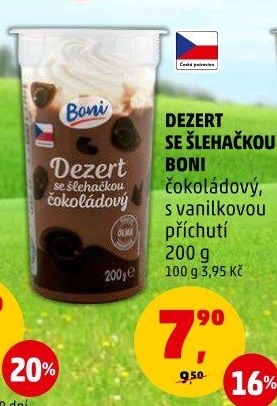 Dezert pudink se šlehačkou Boni