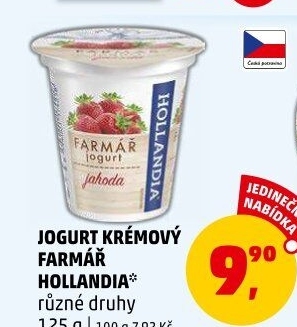 Ochucený jogurt Farmář Hollandia