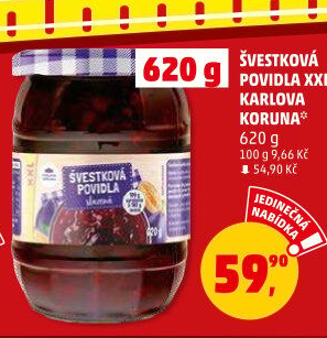 Povidla Karlova Koruna