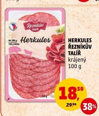 Salám Herkules Řezníkův talíř