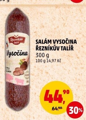 Salám Vysočina Řezníkův talíř