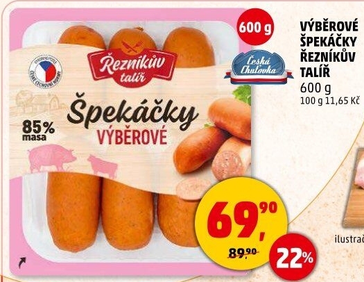 Špekáčky výběrové Řezníkův talíř