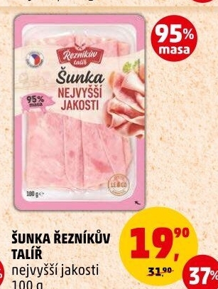 Šunka nejvyšší jakosti Řezníkův talíř