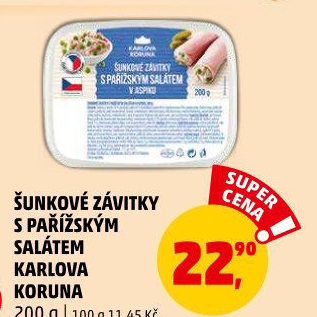 Šunkový závitek v aspiku Karlova Koruna