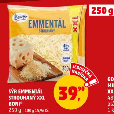 Sýr Ementál strouhaný Boni
