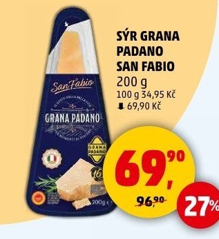 Sýr Grana Padano San Fabio