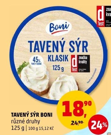 Sýr tavený Boni
