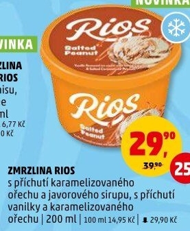 Zmrzlina v kelímku Rios