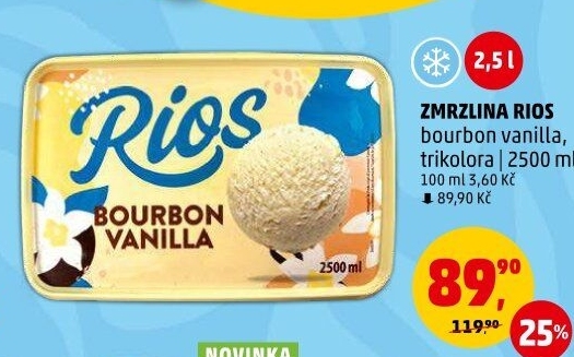 Zmrzlina ve vaničce Rios