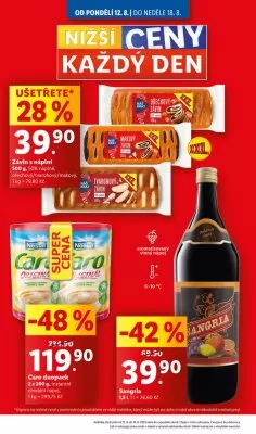akční leták Lidl 12.8.2024-18.8.2024