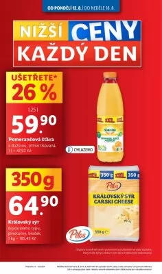 akční leták Lidl 12.8.2024-18.8.2024