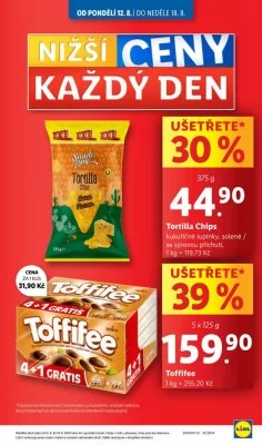 akční leták Lidl 12.8.2024-18.8.2024