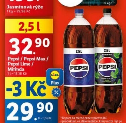 Limonáda Pepsi
