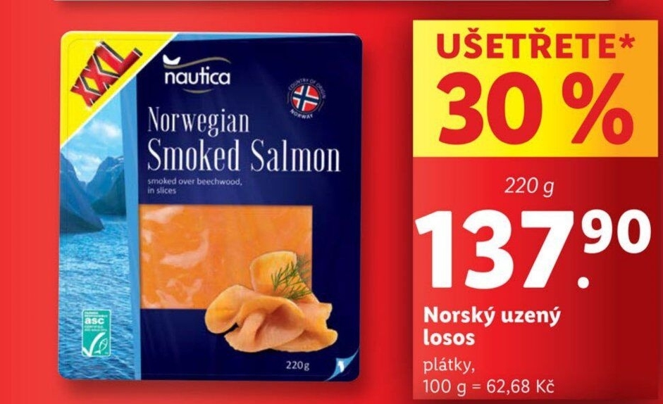 Losos norský uzený Nautica