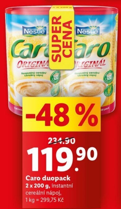 Nápoj instantní obilninový Caro Nestlé