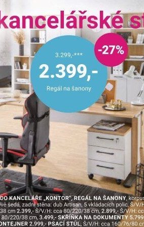 Regál na šanony