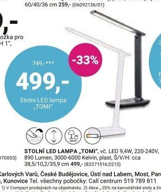 Stolní LED lampa „TOMI“