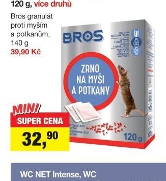 Bros zrno na myši, krysy a potkany