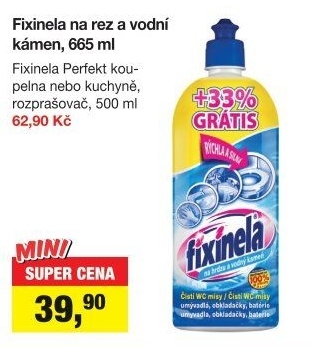 Čistič na rez a vodní kámen Fixinela