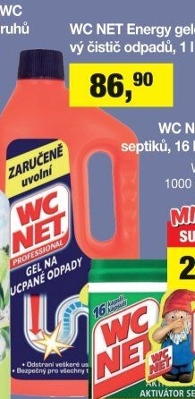 Čistič odpadů gelový Energy WC NET
