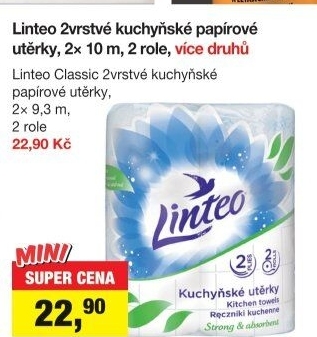 Utěrky kuchyňské 2vrstvé Linteo