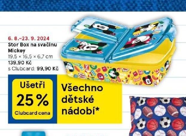 Stor Box na svačinu Mickey