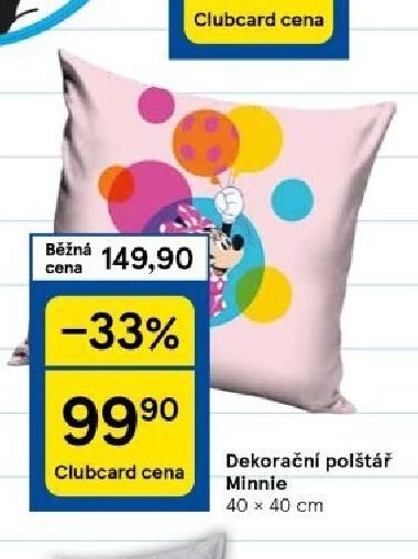 Dekorační polštář Minnie