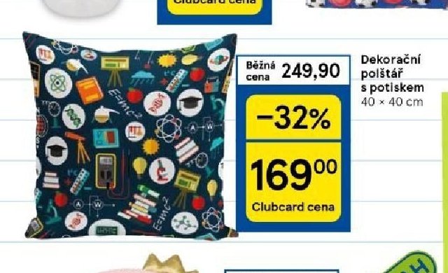 Dekorační polštář s potiskem