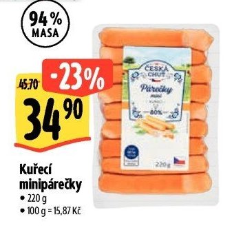 Kuřecí minipárečky