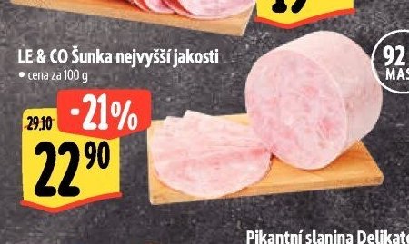 LE & CO Šunka nejvyšší jakosti