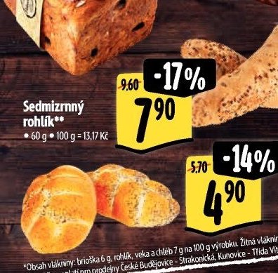 Sedmizrnný rohlík**