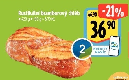 Chléb bramborový rustikální