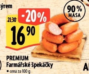 Farmářské špekáčky Premium
