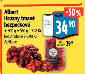 Hrozny tmavé bezsemenné Albert