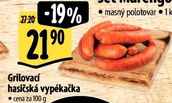 Klobása hasičská vypékačka