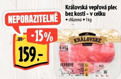Královská vepřová plec bez kosti Premium Albert