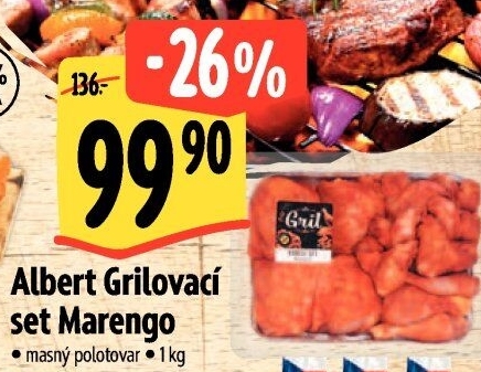 Kuřecí grilovací set Marengo Albert Gril