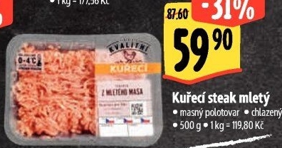 Kuřecí steak mletý Albert