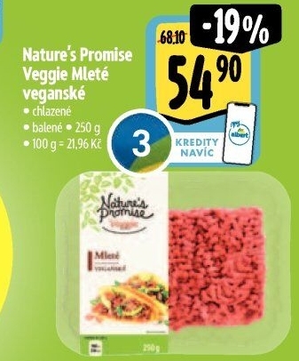 Mleté maso Veggie Nature'