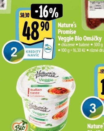 Omáčky bio Veggie Nature'