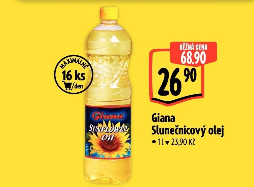 Slunečnicový olej Giana