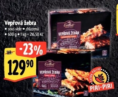 Vepřová žebra Sous vide Albert Excellent