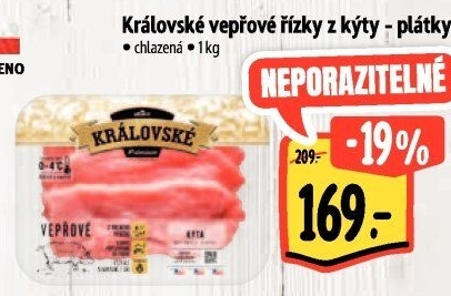 Vepřové řízky z kýty Královské Albert