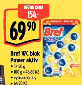 WC blok tuhý Power Aktiv Bref