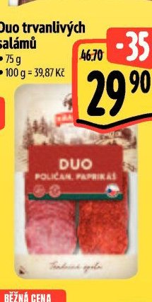 Duo trvanlivých salámů